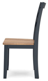 Gesthaven Natural/Blue Dining Chair - Ella Furniture