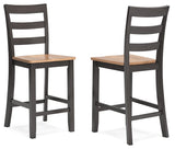 Gesthaven Natural/Brown Counter Height Barstool - Ella Furniture