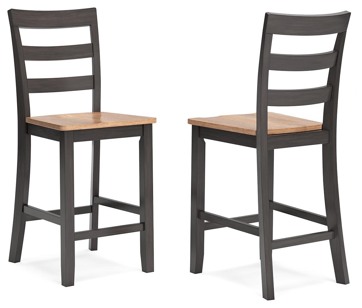 Gesthaven Natural/Brown Counter Height Barstool - Ella Furniture