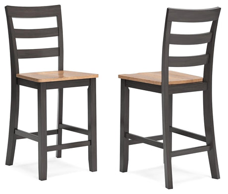Gesthaven Natural/Brown Counter Height Barstool - Ella Furniture