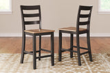 Gesthaven Natural/Brown Counter Height Barstool - Ella Furniture
