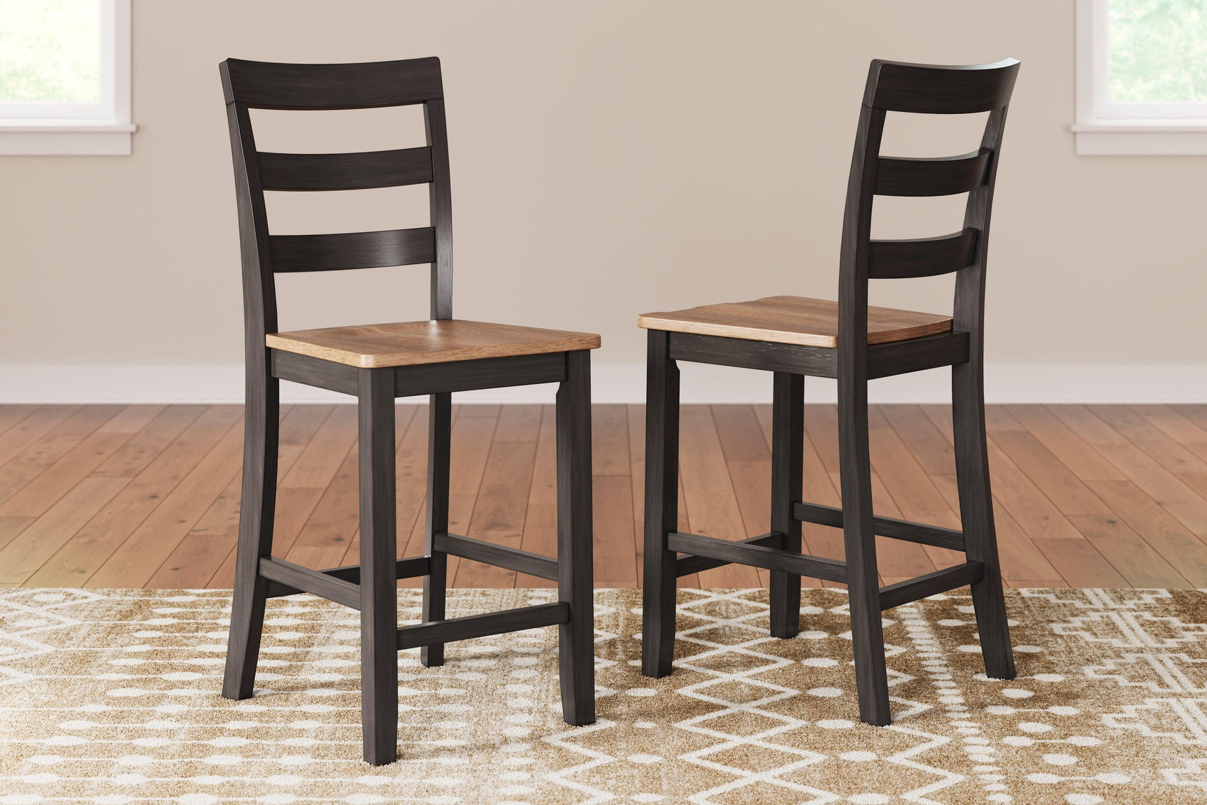 Gesthaven Natural/Brown Counter Height Barstool - Ella Furniture