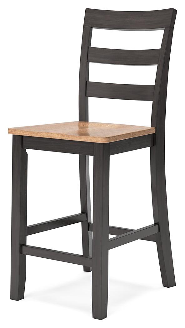 Gesthaven Natural/Brown Counter Height Barstool - Ella Furniture
