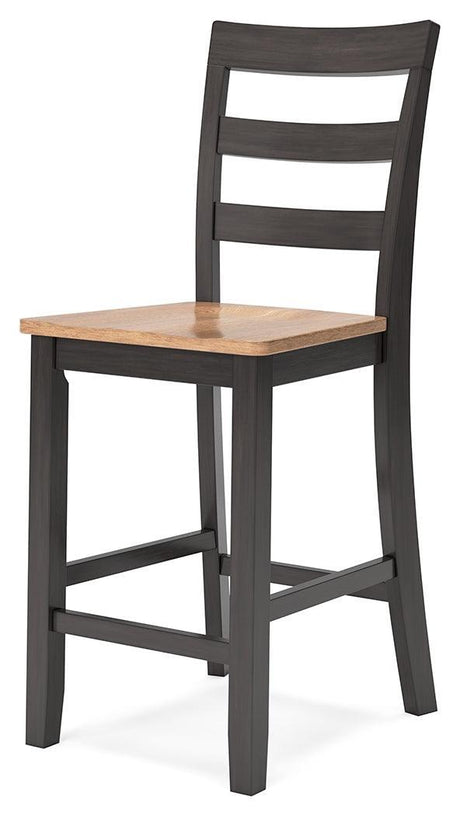 Gesthaven Natural/Brown Counter Height Barstool - Ella Furniture