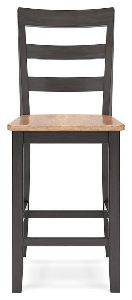 Gesthaven Natural/Brown Counter Height Barstool - Ella Furniture