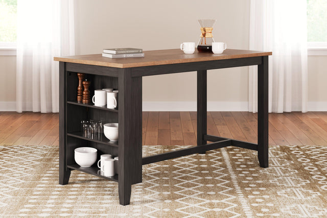 Gesthaven Natural/Brown Counter Height Dining Table - Ella Furniture