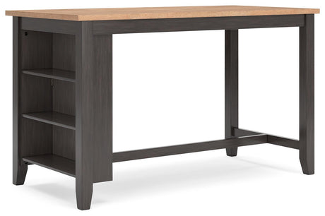 Gesthaven Natural/Brown Counter Height Dining Table - Ella Furniture