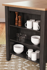 Gesthaven Natural/Brown Counter Height Dining Table - Ella Furniture