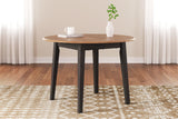 Gesthaven Natural/Brown Dining Drop Leaf Table - Ella Furniture