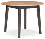 Gesthaven Natural/Brown Dining Drop Leaf Table - Ella Furniture