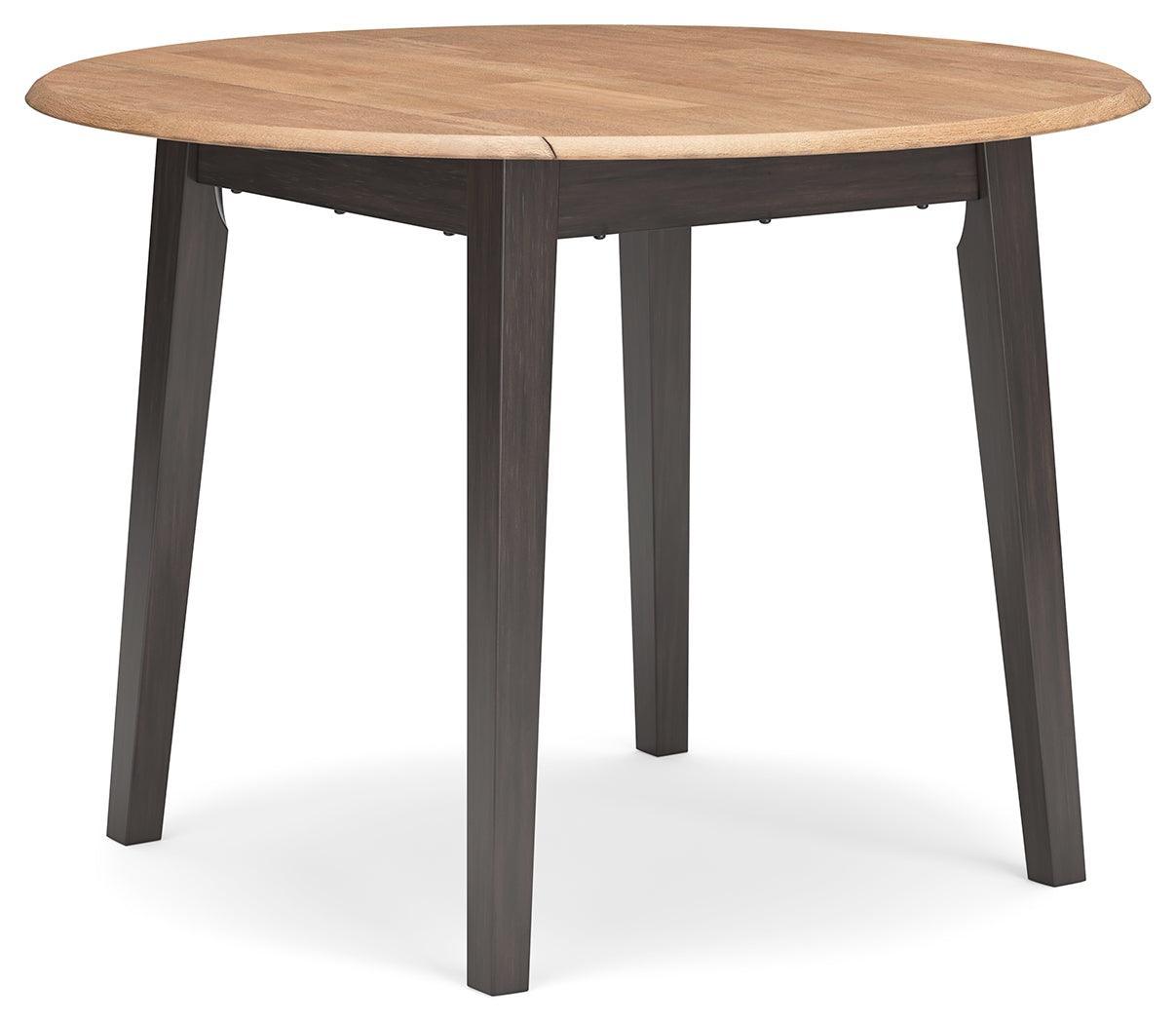 Gesthaven Natural/Brown Dining Drop Leaf Table - Ella Furniture