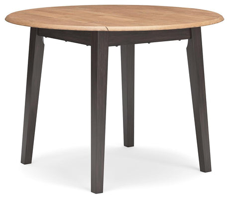 Gesthaven Natural/Brown Dining Drop Leaf Table - Ella Furniture