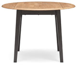 Gesthaven Natural/Brown Dining Drop Leaf Table - Ella Furniture