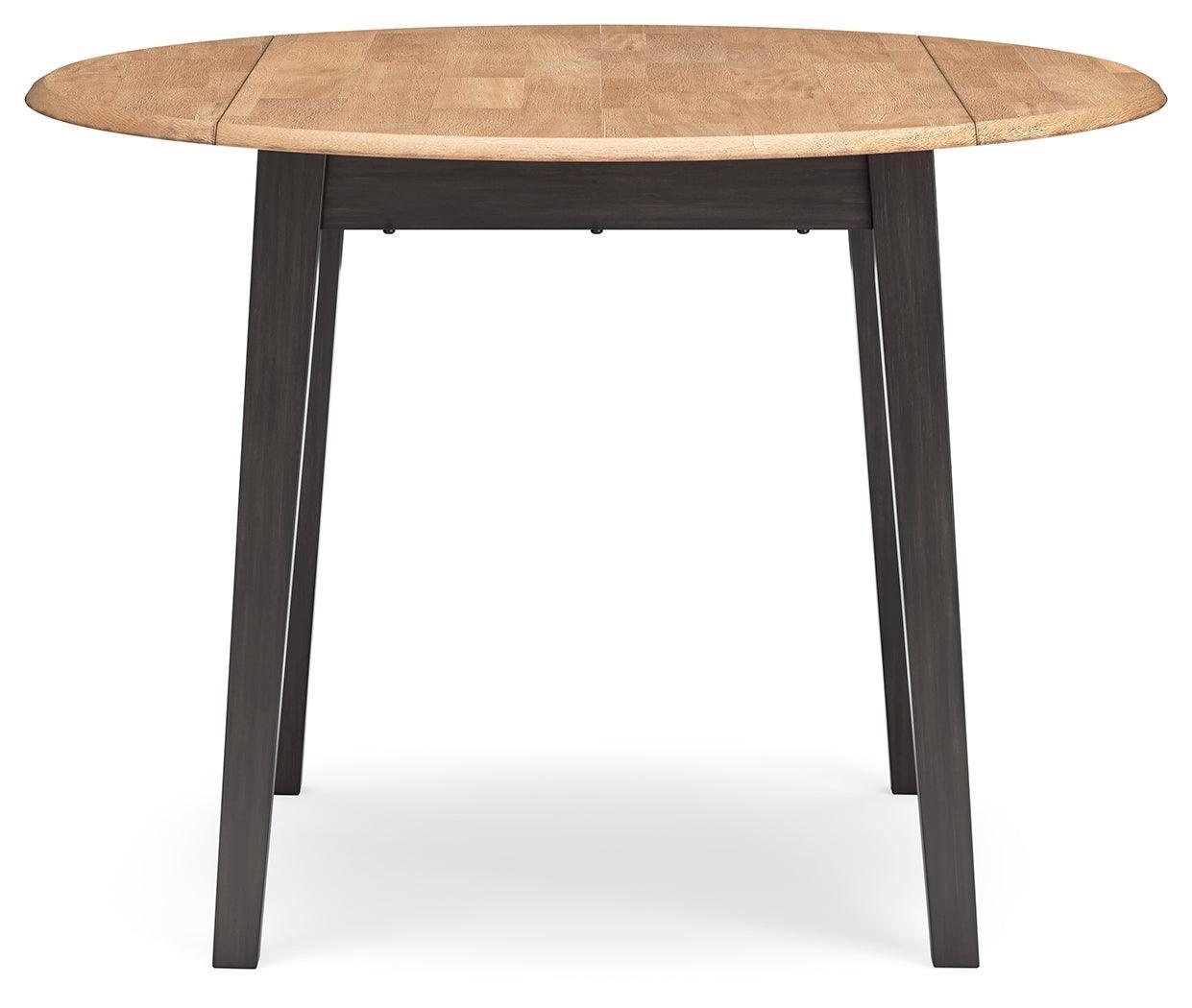 Gesthaven Natural/Brown Dining Drop Leaf Table - Ella Furniture