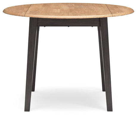 Gesthaven Natural/Brown Dining Drop Leaf Table - Ella Furniture