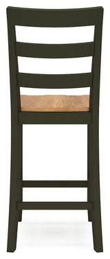 Gesthaven Natural/Green Counter Height Barstool - Ella Furniture