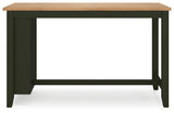 Gesthaven Natural/Green Counter Height Dining Table - Ella Furniture