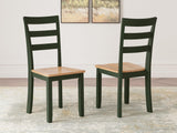 Gesthaven Natural/Green Dining Chair - Ella Furniture