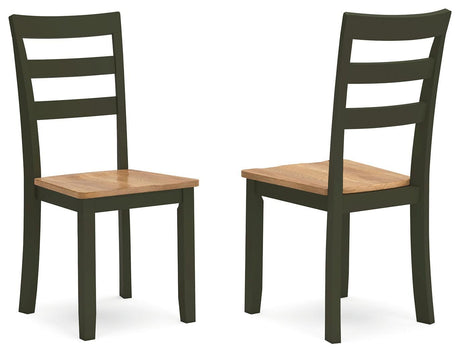 Gesthaven Natural/Green Dining Chair - Ella Furniture