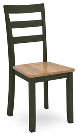 Gesthaven Natural/Green Dining Chair - Ella Furniture