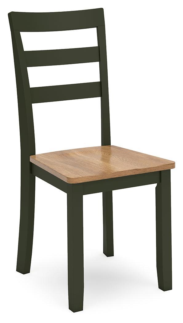 Gesthaven Natural/Green Dining Chair - Ella Furniture