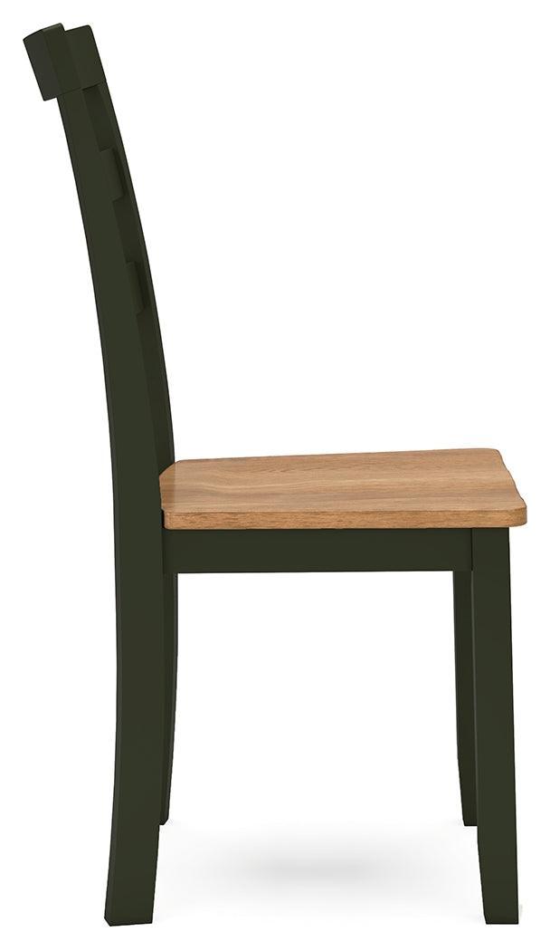 Gesthaven Natural/Green Dining Chair - Ella Furniture