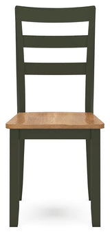 Gesthaven Natural/Green Dining Chair - Ella Furniture