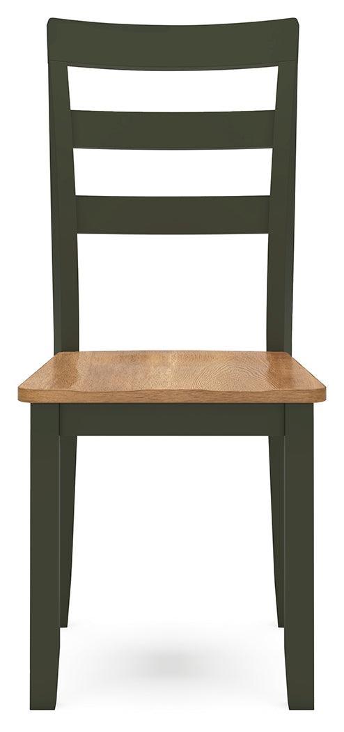 Gesthaven Natural/Green Dining Chair - Ella Furniture
