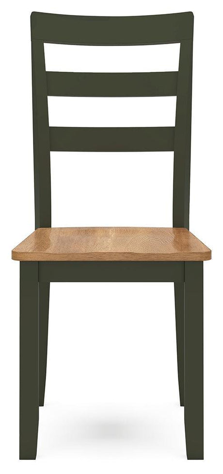 Gesthaven Natural/Green Dining Chair - Ella Furniture