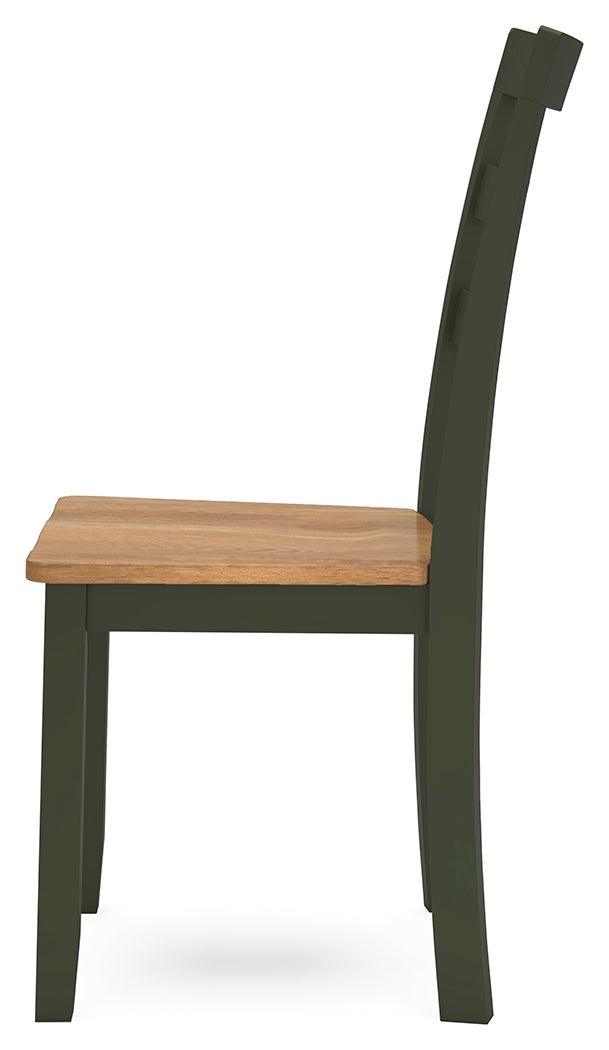 Gesthaven Natural/Green Dining Chair - Ella Furniture