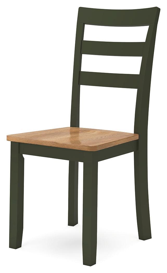 Gesthaven Natural/Green Dining Chair - Ella Furniture