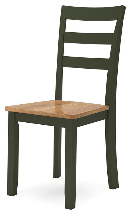 Gesthaven Natural/Green Dining Chair - Ella Furniture