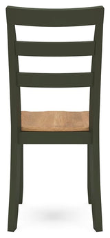 Gesthaven Natural/Green Dining Chair - Ella Furniture