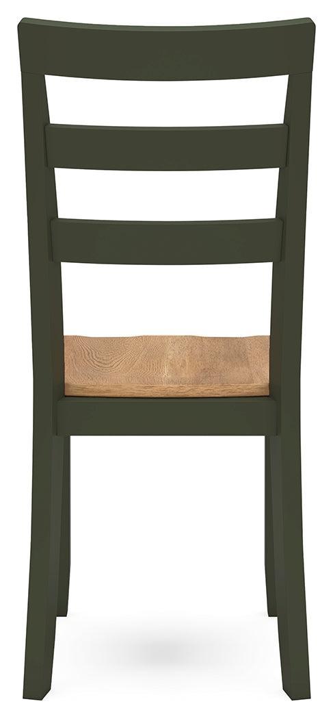 Gesthaven Natural/Green Dining Chair - Ella Furniture