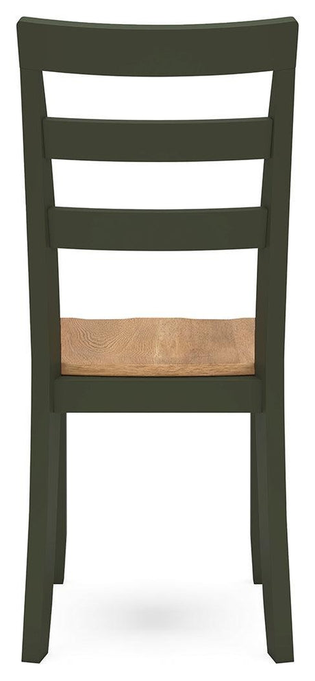 Gesthaven Natural/Green Dining Chair - Ella Furniture