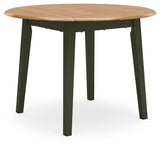 Gesthaven Natural/Green Dining Drop Leaf Table - Ella Furniture