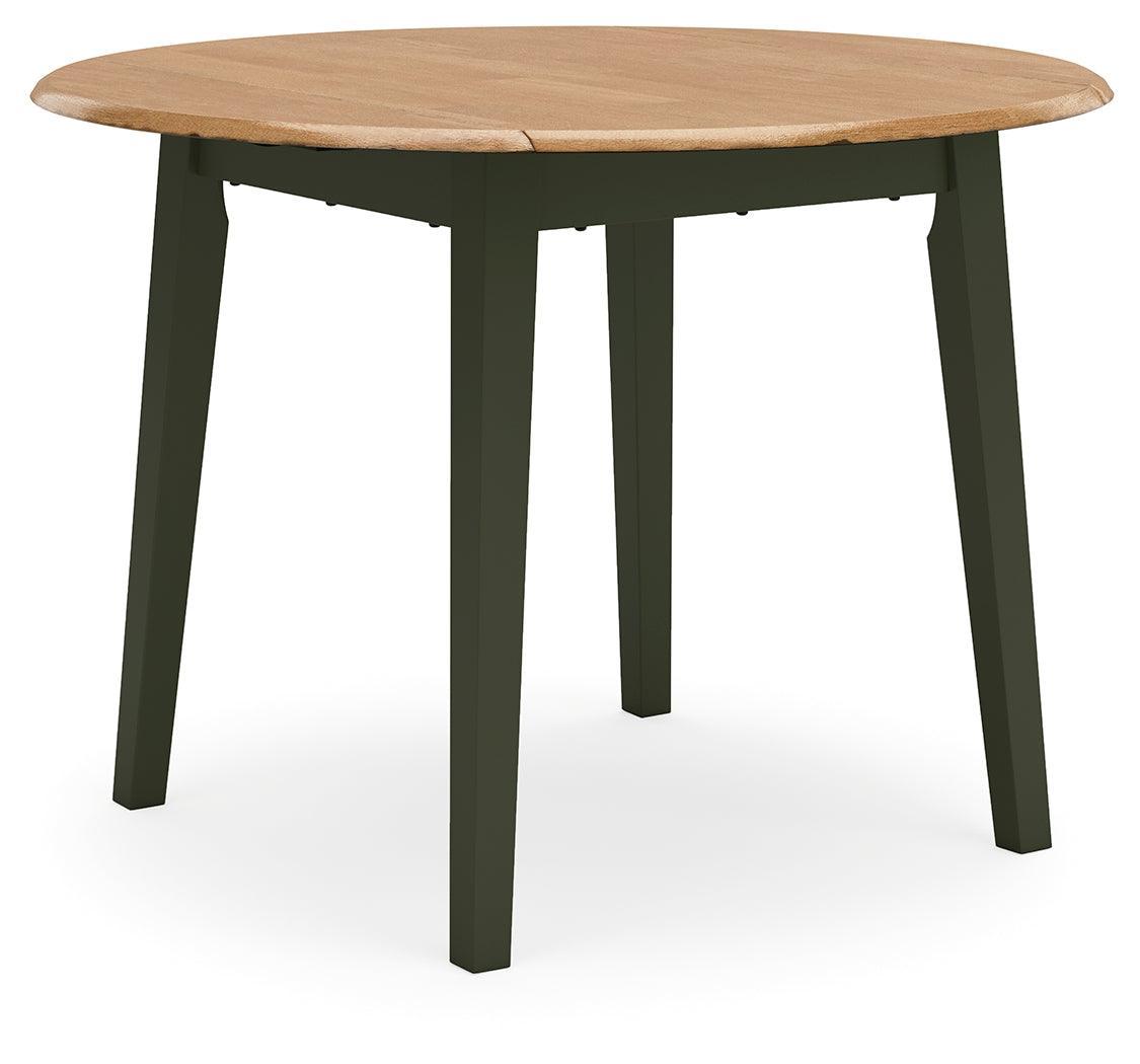 Gesthaven Natural/Green Dining Drop Leaf Table - Ella Furniture