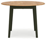 Gesthaven Natural/Green Dining Drop Leaf Table - Ella Furniture