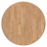 Gesthaven Natural/Green Dining Drop Leaf Table - Ella Furniture