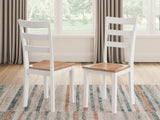 Gesthaven Natural/White Dining Chair - Ella Furniture