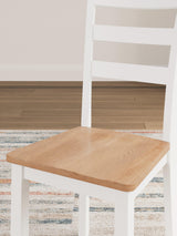 Gesthaven Natural/White Dining Chair - Ella Furniture