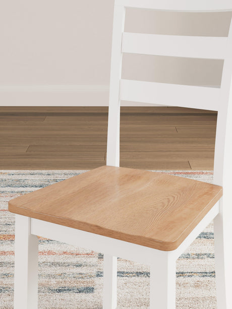 Gesthaven Natural/White Dining Chair - Ella Furniture