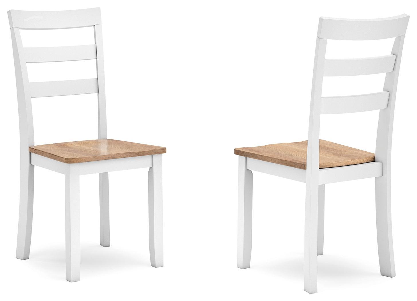 Gesthaven Natural/White Dining Chair - Ella Furniture