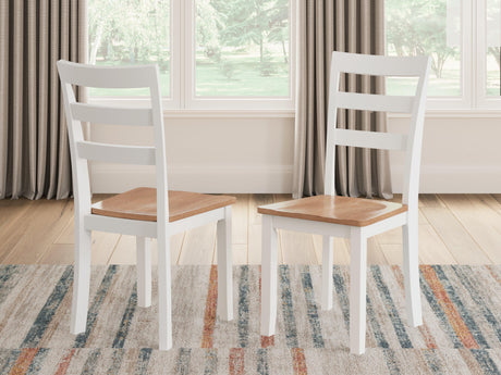 Gesthaven Natural/White Dining Chair - Ella Furniture