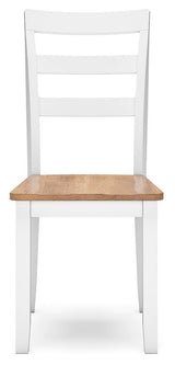 Gesthaven Natural/White Dining Chair - Ella Furniture