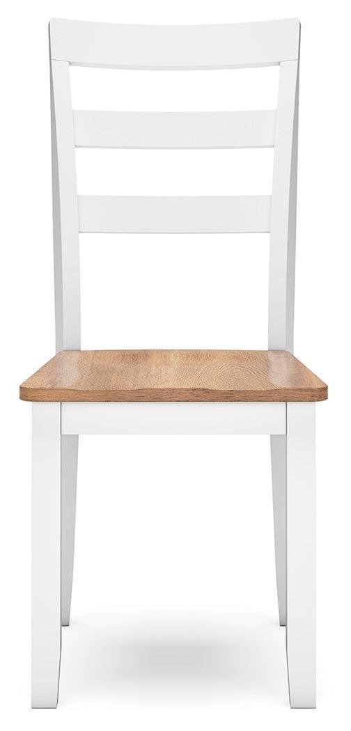 Gesthaven Natural/White Dining Chair - Ella Furniture