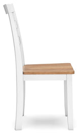 Gesthaven Natural/White Dining Chair - Ella Furniture