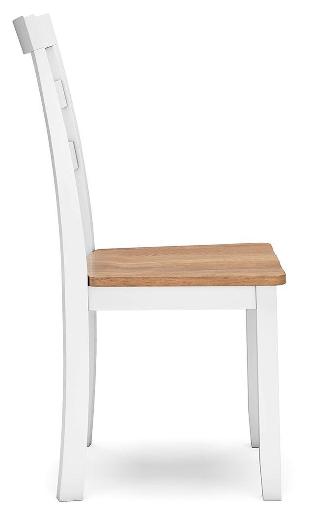 Gesthaven Natural/White Dining Chair - Ella Furniture