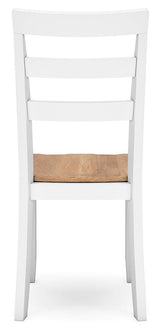 Gesthaven Natural/White Dining Chair - Ella Furniture