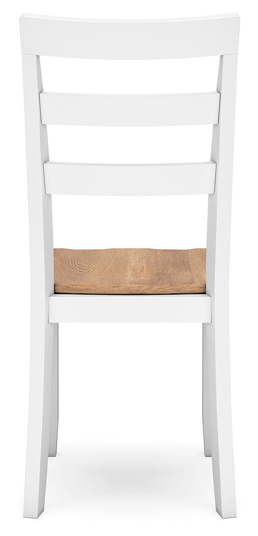 Gesthaven Natural/White Dining Chair - Ella Furniture